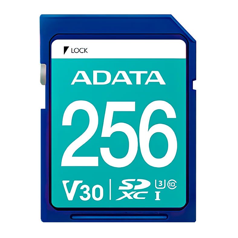 Cartao de Memoria Adata V30S, 256GB, SDXC, ASDX256GUI3V30S-R