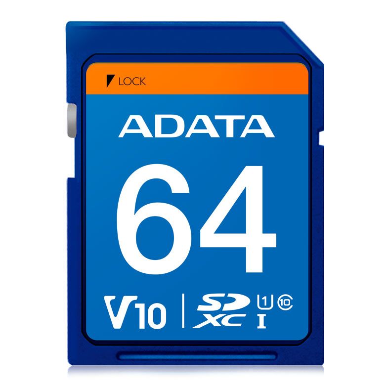 Cartao de Memoria Adata Premier, 64GB, SDHC, ASDX64GUICL10-R