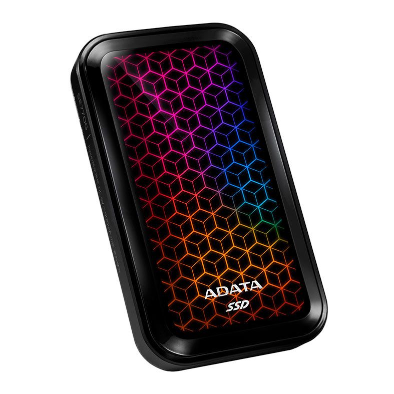 SSD Externo Adata SE770G, 1TB, USB 3.2/Type-C, Preto, ASE770G-1TU32G2-CBK
