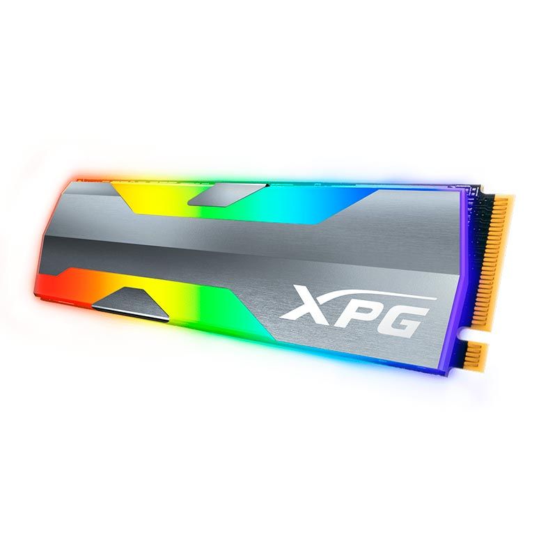 SSD Adata XPG Spectrix S20G, 1TB, M.2 2280, PCIe NVMe 1.3, Leitura 2500MB/s, Gravacao 1800MB/s, RGB, ASPECTRIXS20G-1T-C