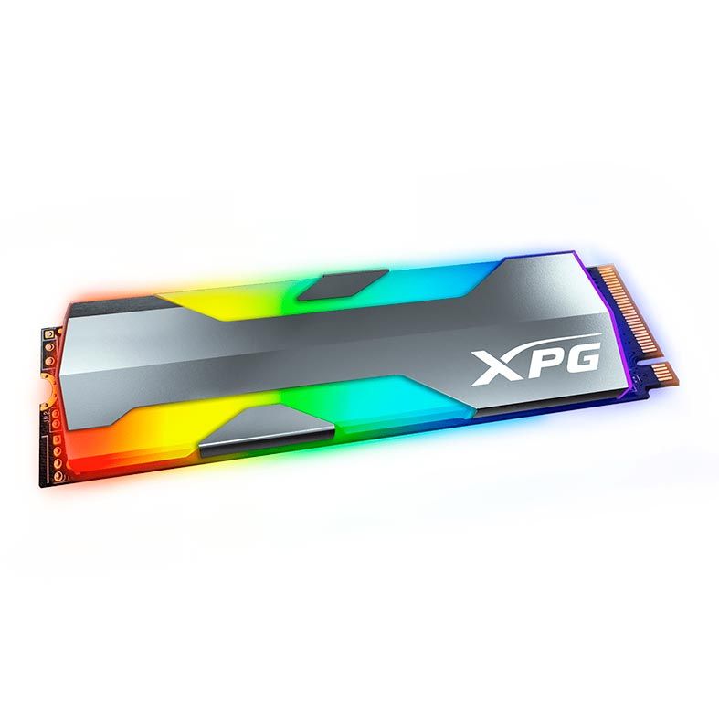 SSD Adata XPG Spectrix S20G, 1TB, M.2 2280, PCIe NVMe 1.3, Leitura 2500MB/s, Gravacao 1800MB/s, RGB, ASPECTRIXS20G-1T-C