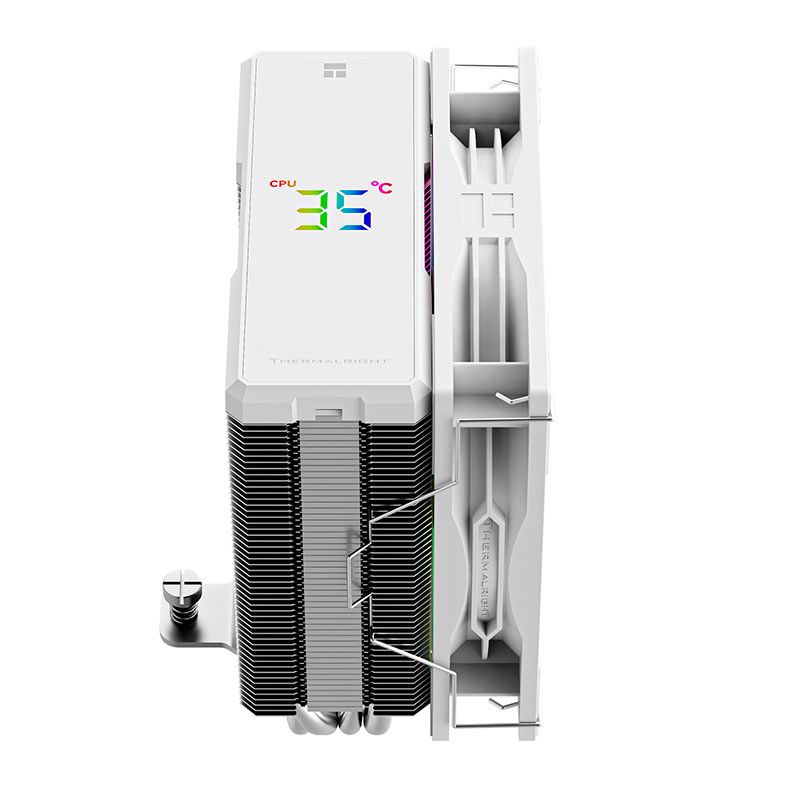 Cooler Para Processador Thermalright Assassin X 120 R Digital, ARGB, 120mm, Branco, TR-AX-120-R-DIG-WH-ARGB