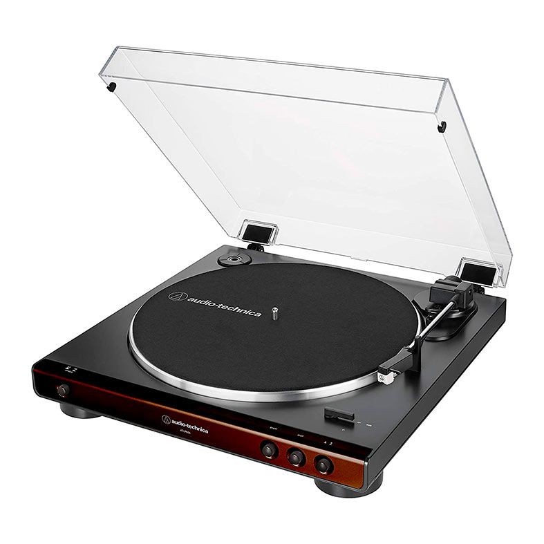 Toca-Discos Audio Technica AT-LP60X-BW, Marrom e Preto, AT-LP60X-BW