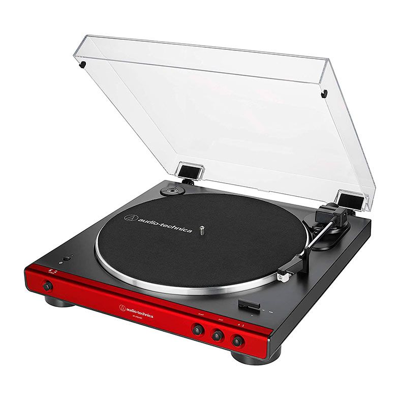 Toca-Discos Audio-Technica AT-LP60XBT, Bluetooth, Vermelho, AT-LP60XBT-RD-C