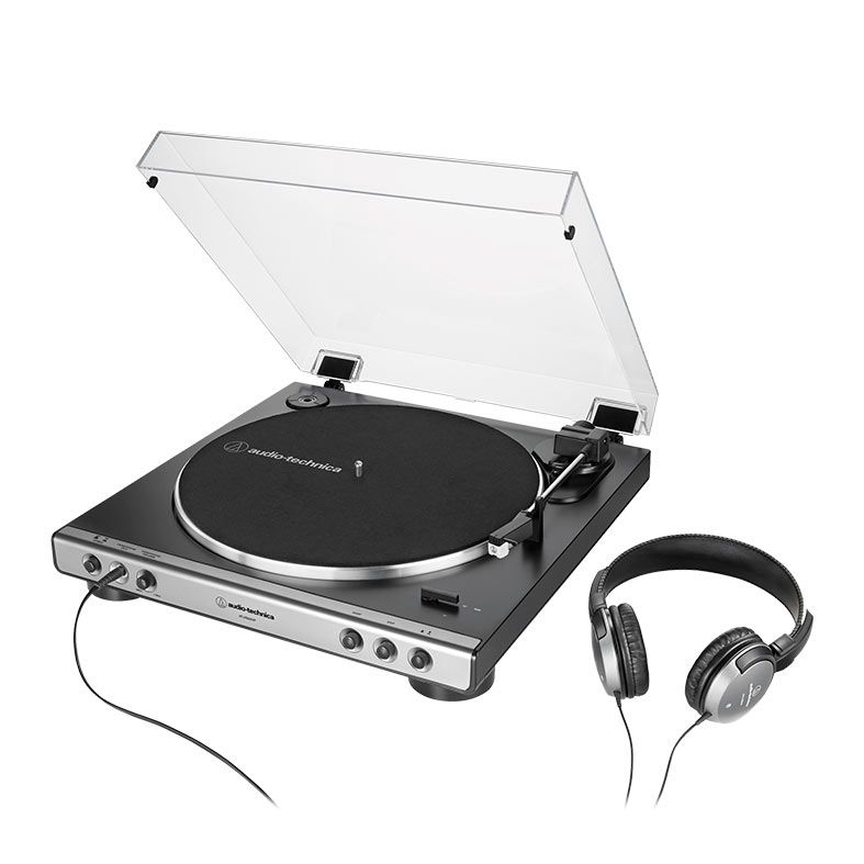 Toca-Discos Audio Technica AT-LP60XHP-GM, Prata e Preto, AT-LP60XHP-GM