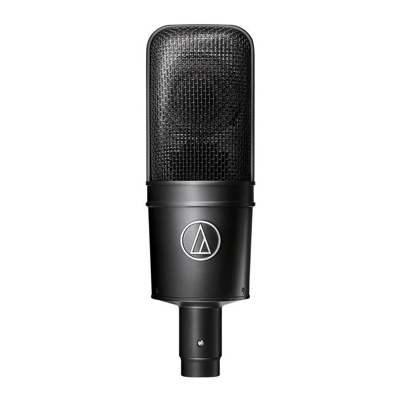 Microfone Audio Technica Condensador Cardioide Com Captacao Lateral XLR Preto, AT4033A