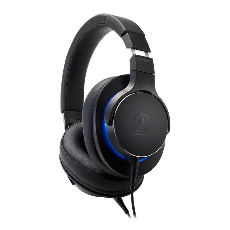 Fone de Ouvido Audio Technica ATH-MSR7b, Drivers 45mm, Preto e Azul, ATH-MSR7b-BK