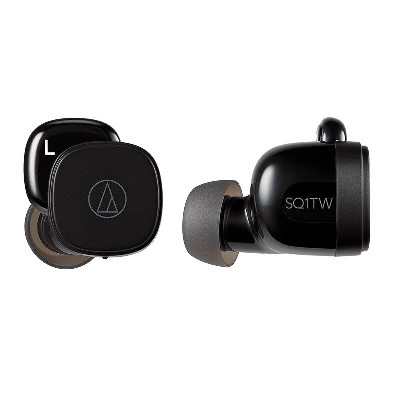 Fone de Ouvido Audio-Technica ATH-SQ1TW, Bluetooth, Preto, ATH-SQ1TW-BK