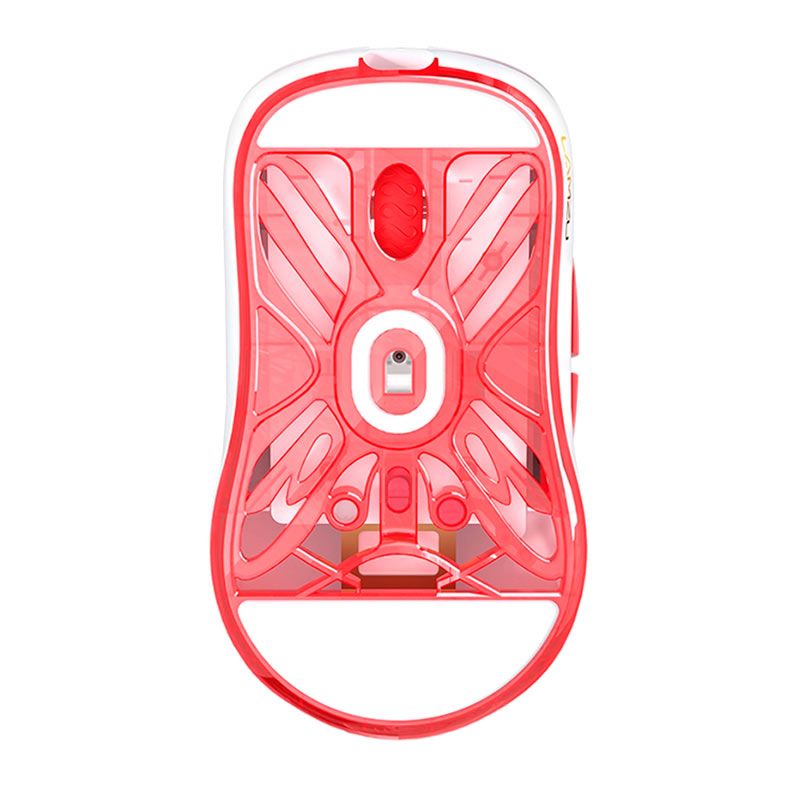 Mouse Gamer Lamzu Atlantis Mini Champion, 30000DPI, 6 Botoes, Wireless, Branco e Vermelho, ATLANTIS-MINI-RED