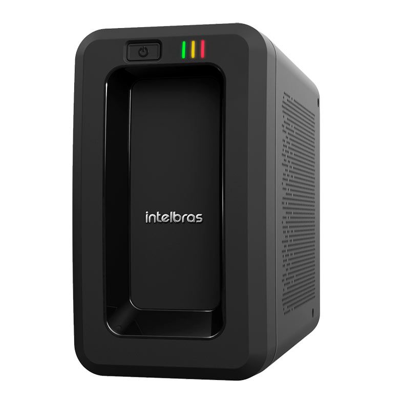 Nobreak Intelbras Attiv, 600VA/300W, Bivolt, Saida 120V, Preto, ATTIV-600VA-BIVOLT-NOBREAK