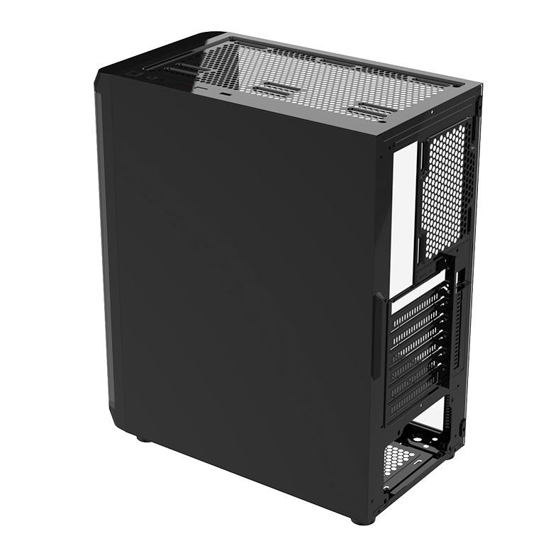 Gabinete Gamer Alseye Audin Mid Tower Lateral De Vidro Preto Audin