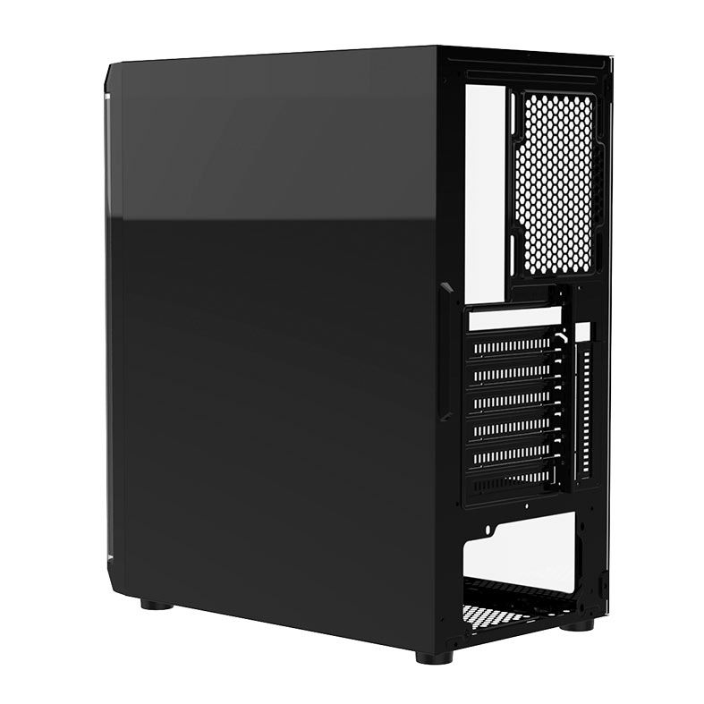 Gabinete Gamer Alseye Audin, Mid-Tower, Lateral de Vidro, Preto, AUDIN-B