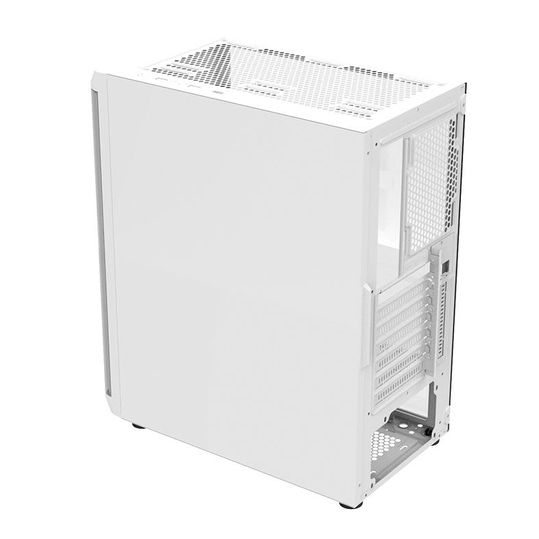 Gabinete Gamer Alseye Audin, Mid-Tower, Lateral de Vidro, Branco, AUDIN-W