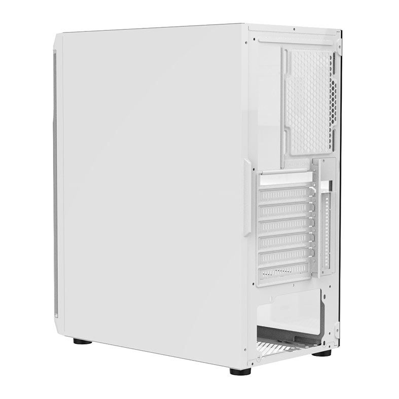 Gabinete Gamer Alseye Audin, Mid-Tower, Lateral de Vidro, Branco, AUDIN-W