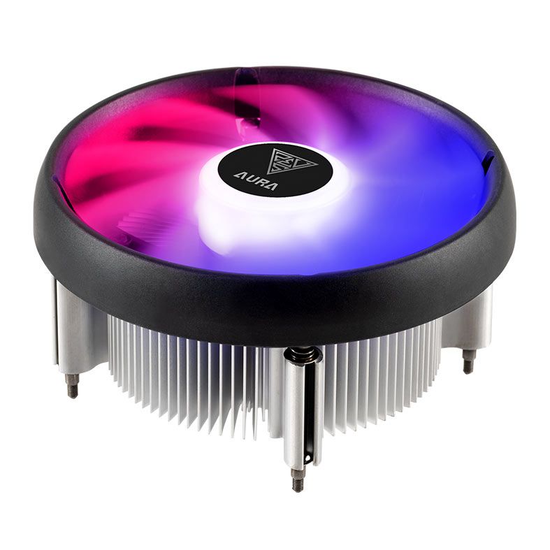 Cooler Para Processador Gamdias Aura GA1, Led Azul E Vermelho, 120mm, Preto, AURA-GA1