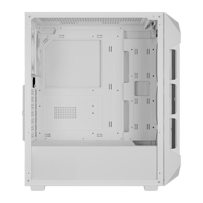 Gabinete Gamer Gamdias Aura GC1 Elite, RGB, Mid-Tower, Lateral De Vidro, Com 4 Fans, Branco, AURA-GC1-ELITEWH