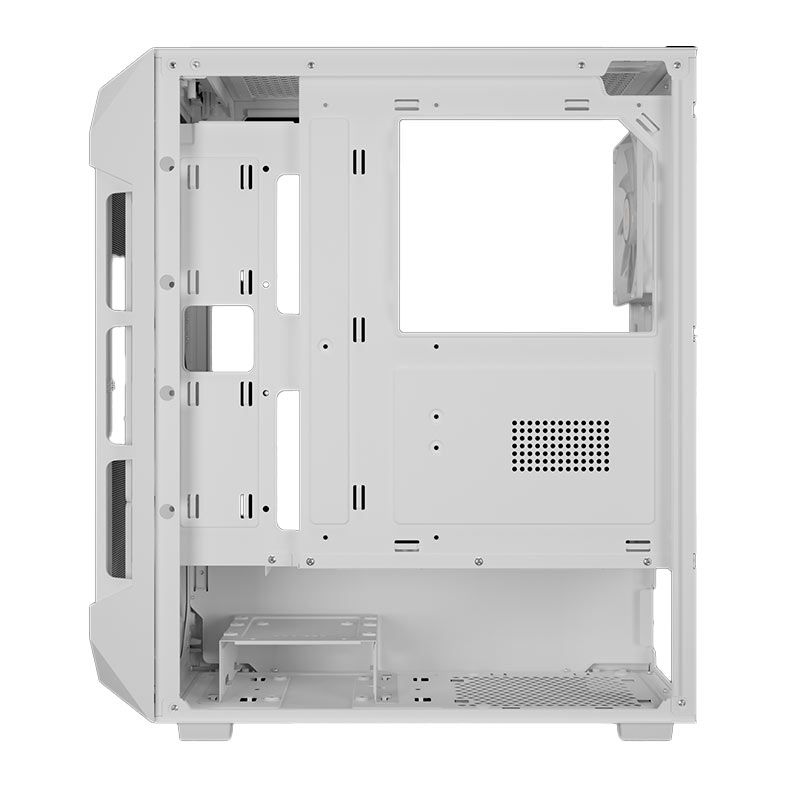 Gabinete Gamer Gamdias Aura GC1 Elite, RGB, Mid-Tower, Lateral De Vidro, Com 4 Fans, Branco, AURA-GC1-ELITEWH