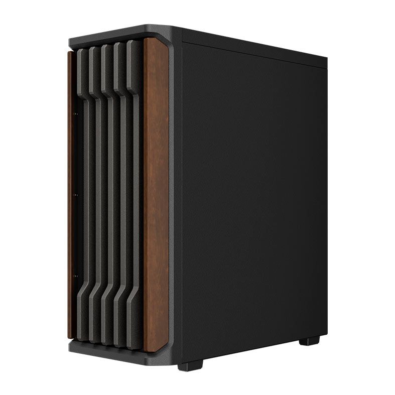 Gabinete Gamer Gamdias Aura GC11 Wood, Mid-Tower, Lateral De Vidro, Com 4 Fans, Preto, AURA-GC11-WOOD