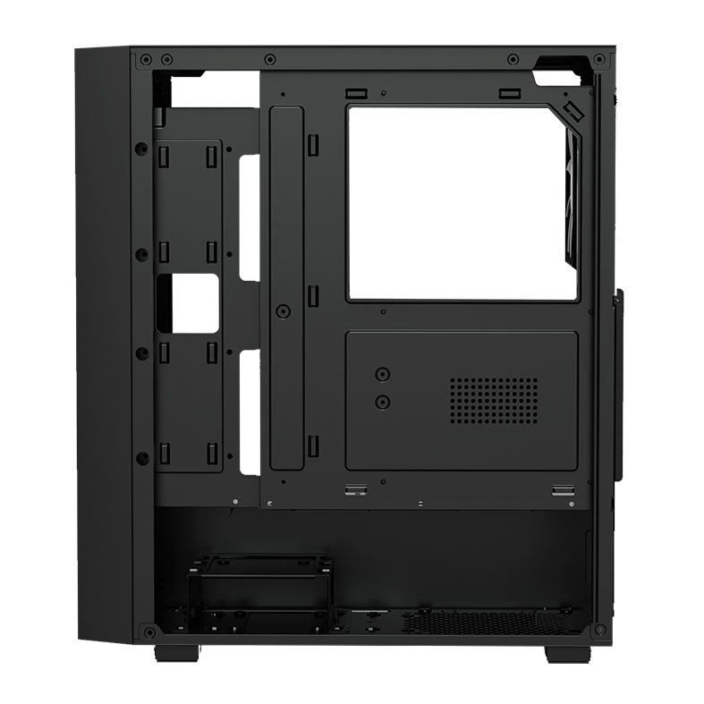 Gabinete Gamer Gamdias Aura GC2 Elite, RGB, Mid-Tower, Lateral De Vidro, Com 4 Fans, Preto, AURA-GC2-ELITE