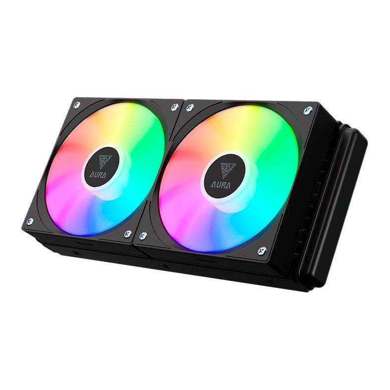 Water Cooler Gamdias Aura GL240 V2, ARGB, 240mm, Preto, AURA-GL240-V2