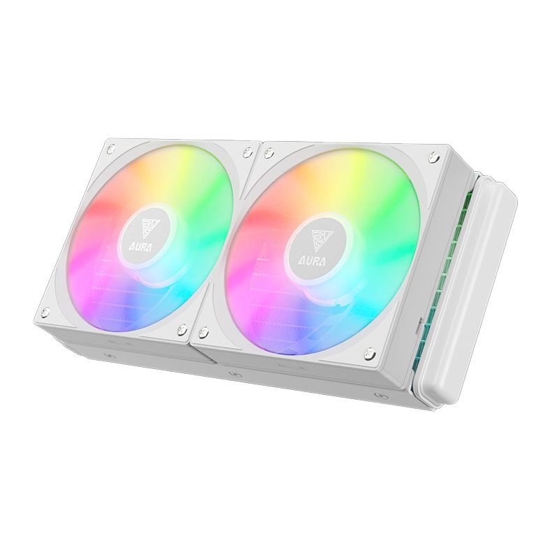 Water Cooler Gamdias Aura GL240 V2, ARGB, 240mm, Branco, AURA-GL240-V2WH