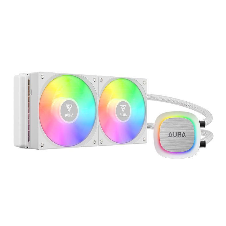 Water Cooler Gamdias Aura GL240 V2, ARGB, 240mm, Branco, AURA-GL240-V2WH