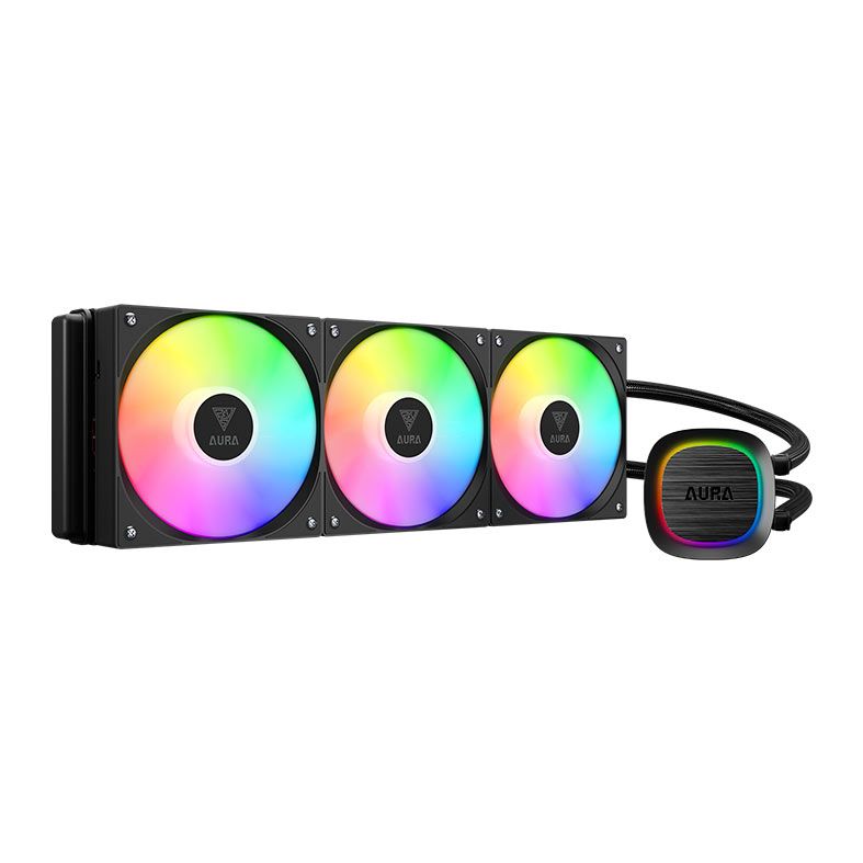 Water Cooler Gamdias Aura GL360 V2, ARGB, 360mm, Preto, AURA-GL360-V2BK