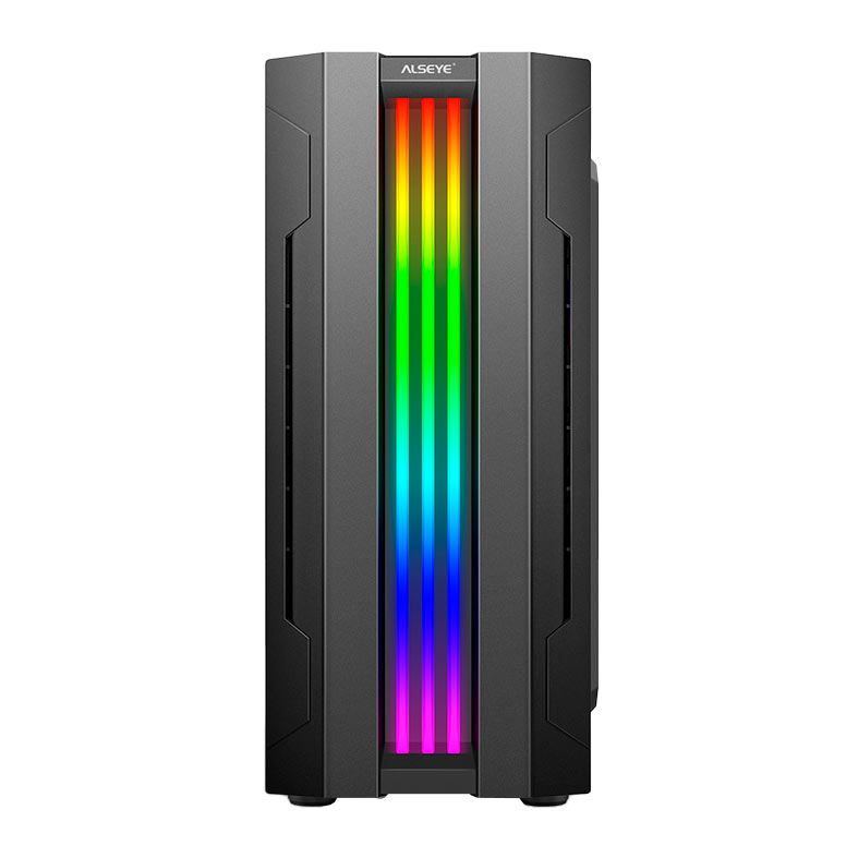 Gabinete Gamer Alseye Auro 3.0, Mid-Tower, Lateral de Vidro, Preto, AURO3