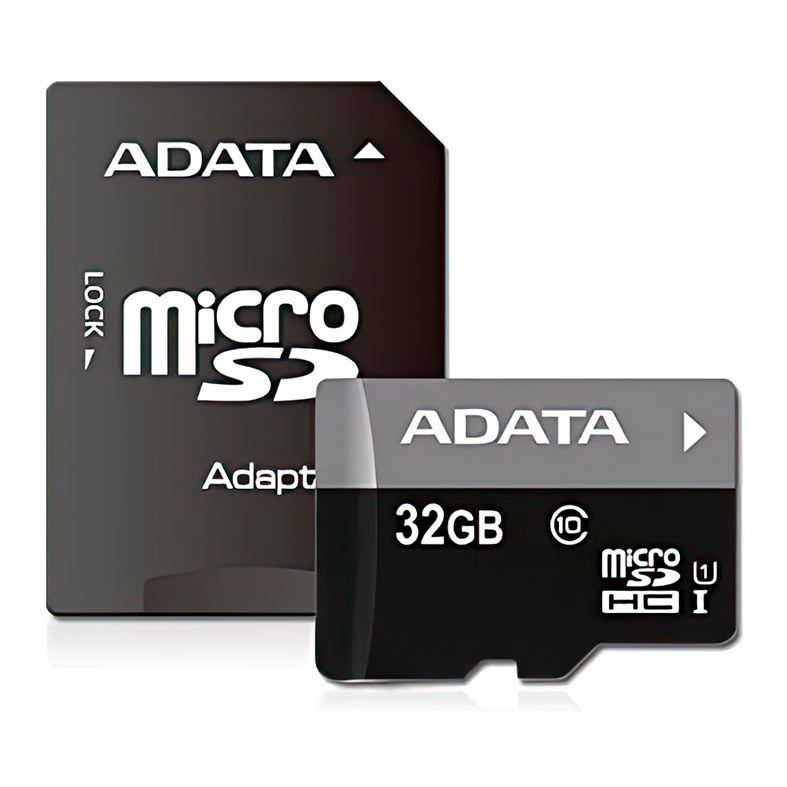 Cartao de Memoria Adata Class10, 32GB, Micro SDXC I, UHS-I, Com adaptador, AUSDH32GUICL10-RA1