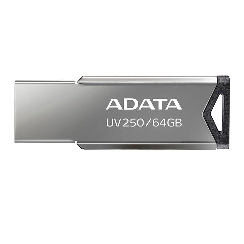 Pen Drive Adata UV250, 64GB, USB 2.0, Preto, AUV250-64G-RBK