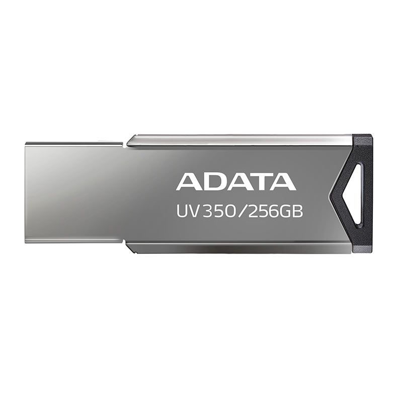Pen Drive Adata UV350, 256GB, USB 3.2, Preto, AUV350-256G-RBK