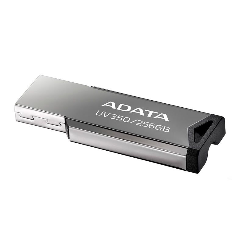 Pen Drive Adata UV350, 256GB, USB 3.2, Preto, AUV350-256G-RBK