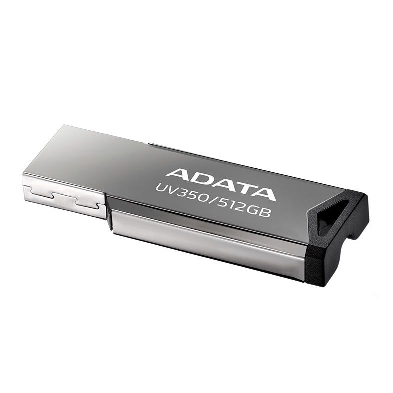 Pen Drive Adata UV350, 512GB, USB 3.2, Preto, AUV350-512G-RBK