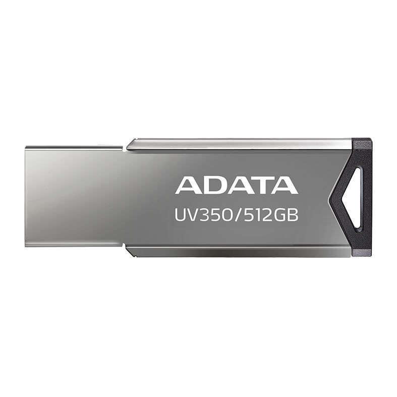 Pen Drive Adata UV350, 512GB, USB 3.2, Preto, AUV350-512G-RBK