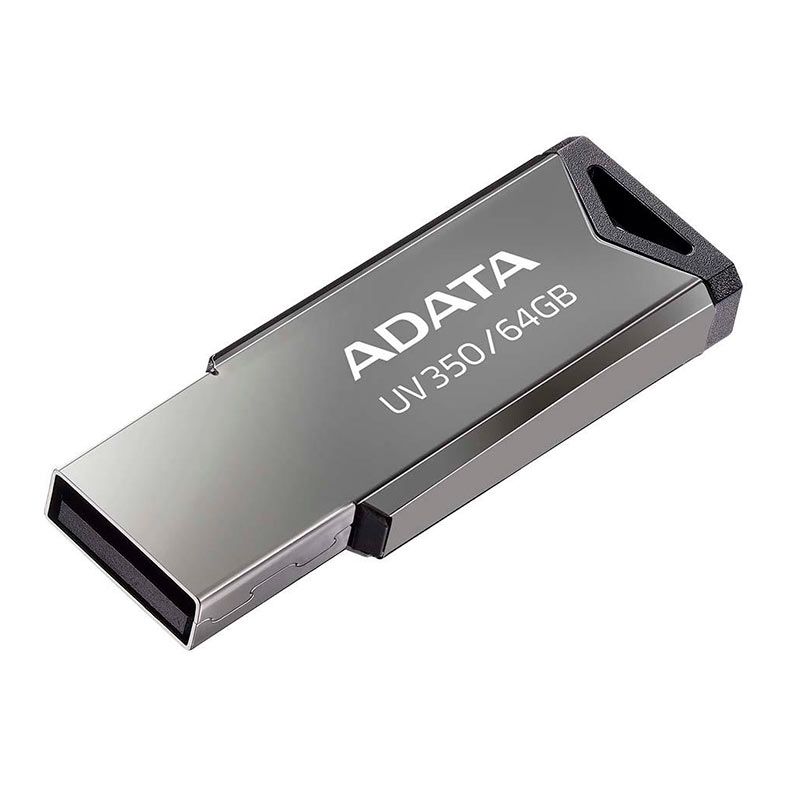 Pen Drive Adata AUV350, 64GB, USB 3.2, Preto, AUV350-64G-RBK