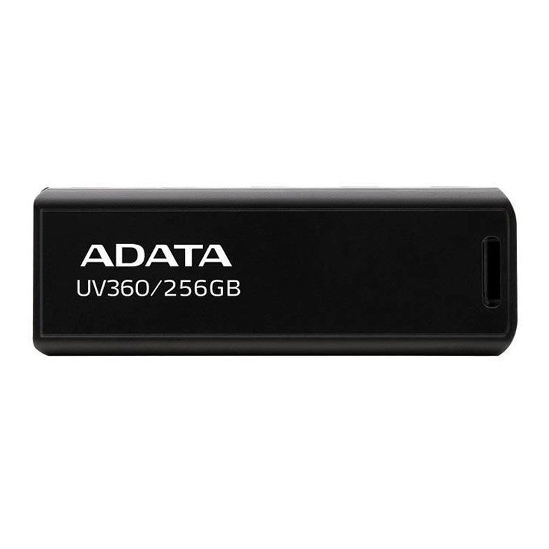 Pen Drive Adata UV360, 256GB, USB 3.2, Preto, AUV360-256-RBK