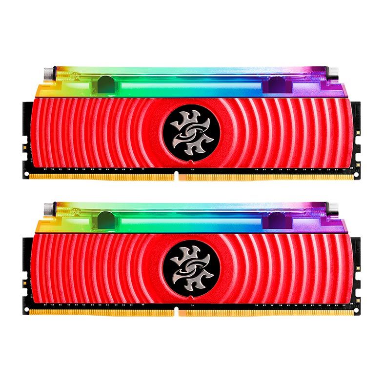 Memoria Adata XPG Spectrix D80 RGB 16GB (2x8) DDR4 3000MHz Vermelha, AX4U300038G16A-DR80