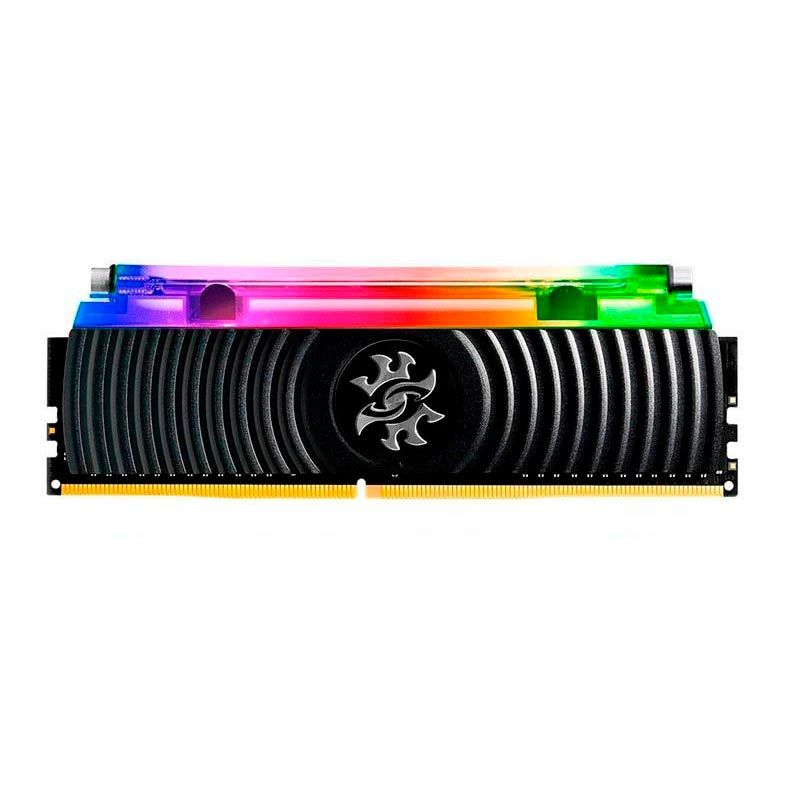 Memória Adata XPG Spectrix D80 RGB 16GB (1x16GB) DDR4 3200Mhz Preto, AX4U3200316G16A-SB80