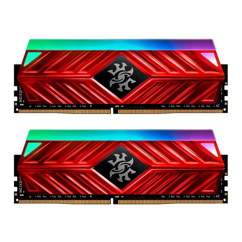 Memória Adata XPG Spectrix D41 RGB 16GB (2x8GB) DDR4 3200Mhz Vermelho, AX4U32008G16A-DR41