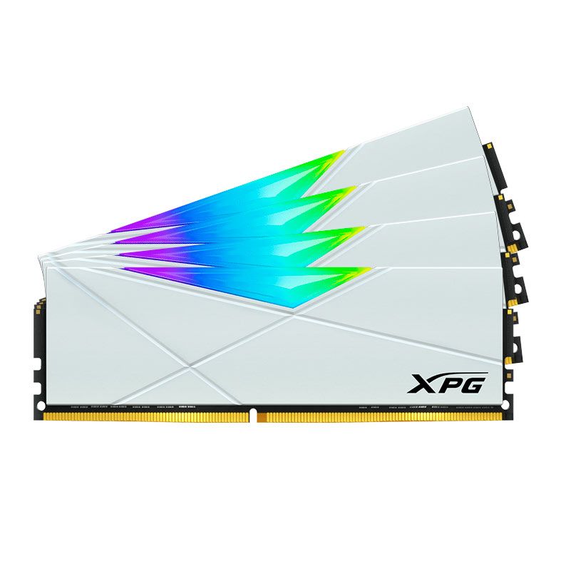 Memoria Adata XPG Spectrix D50, RGB, 64GB (4x16GB), DDR4, 3600MHz, Branca, AX4U360016G18I-QCWH50