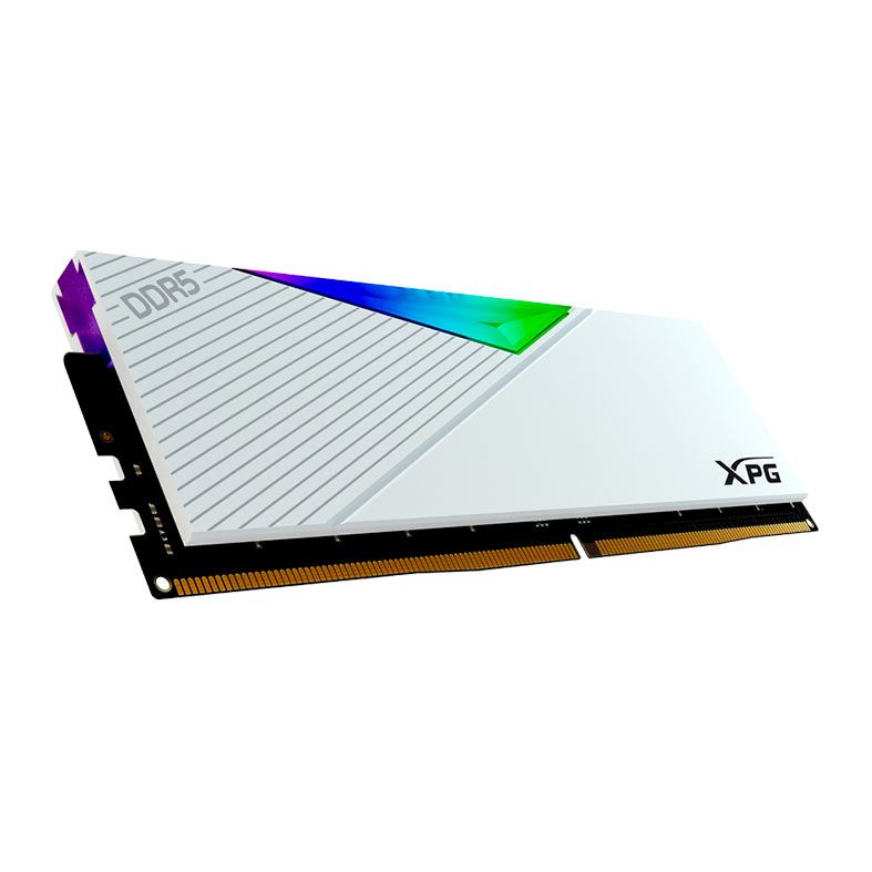 Memoria Adata XPG Lancer RGB, 16GB (1x16GB), DDR5, 5200MT/s, C38, Branca, AX5U5200C3816G-CLARWH