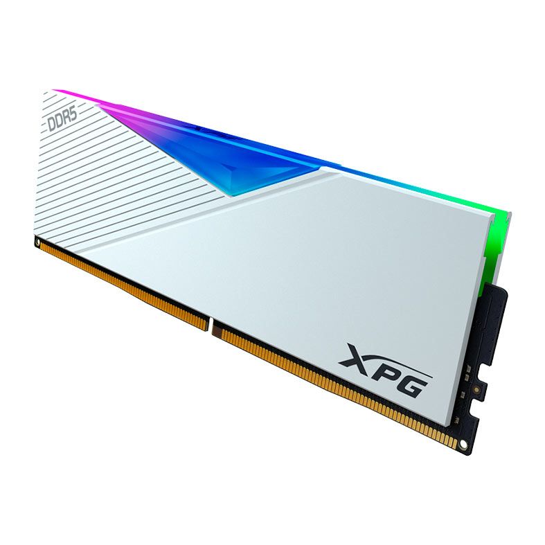Memoria Adata XPG Lancer RGB, 16GB (1x16GB), DDR5, 5200MT/s, C38, Branca, AX5U5200C3816G-CLARWH