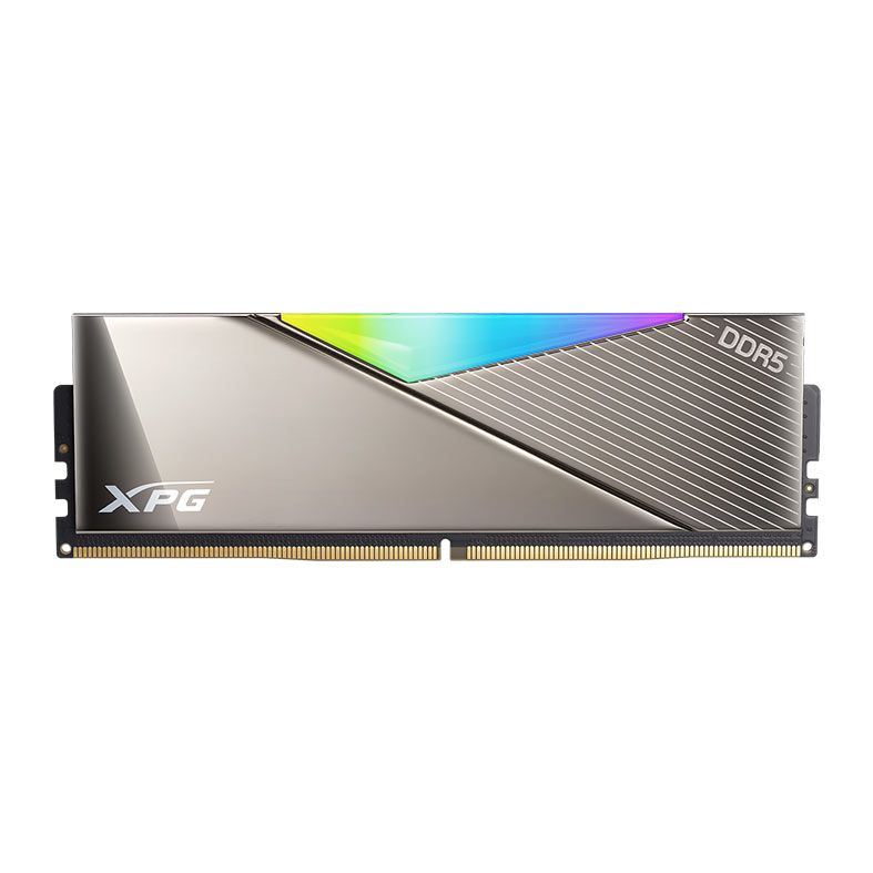 Memoria Adata XPG Lancer ROG Certified, RGB, 32GB (2x16GB), DDR5, 6600MHz, C32, Prata, AX5U6600C3216G-DCLARROG