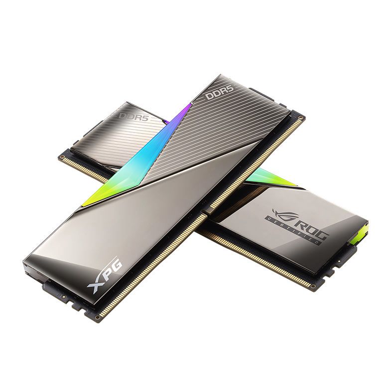 Memoria Adata XPG Lancer ROG Certified, RGB, 32GB (2x16GB), DDR5, 6600MHz, C32, Prata, AX5U6600C3216G-DCLARROG