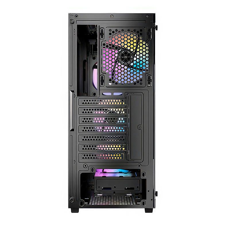 Gabinete Gamer Antec AX61 Elite, RGB, Mid-Tower, Lateral de Vidro, Com 4 Fans, Preto, AX61-ELITE