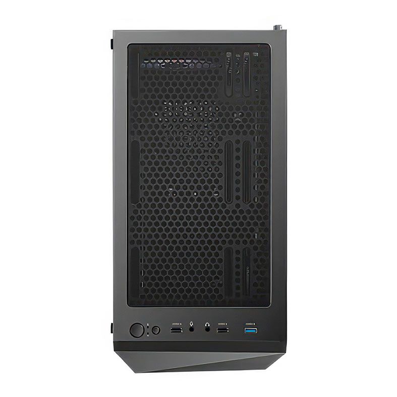 Gabinete Gamer Antec AX61 Elite, RGB, Mid-Tower, Lateral de Vidro, Com 4 Fans, Preto, AX61-ELITE