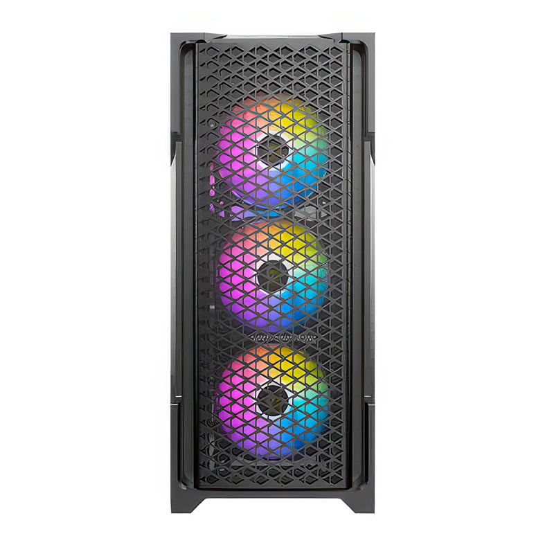 Gabinete Gamer Antec AX90, RGB, Mid-Tower, Lateral de Vidro, Com 4 Fans, Preto, AX90