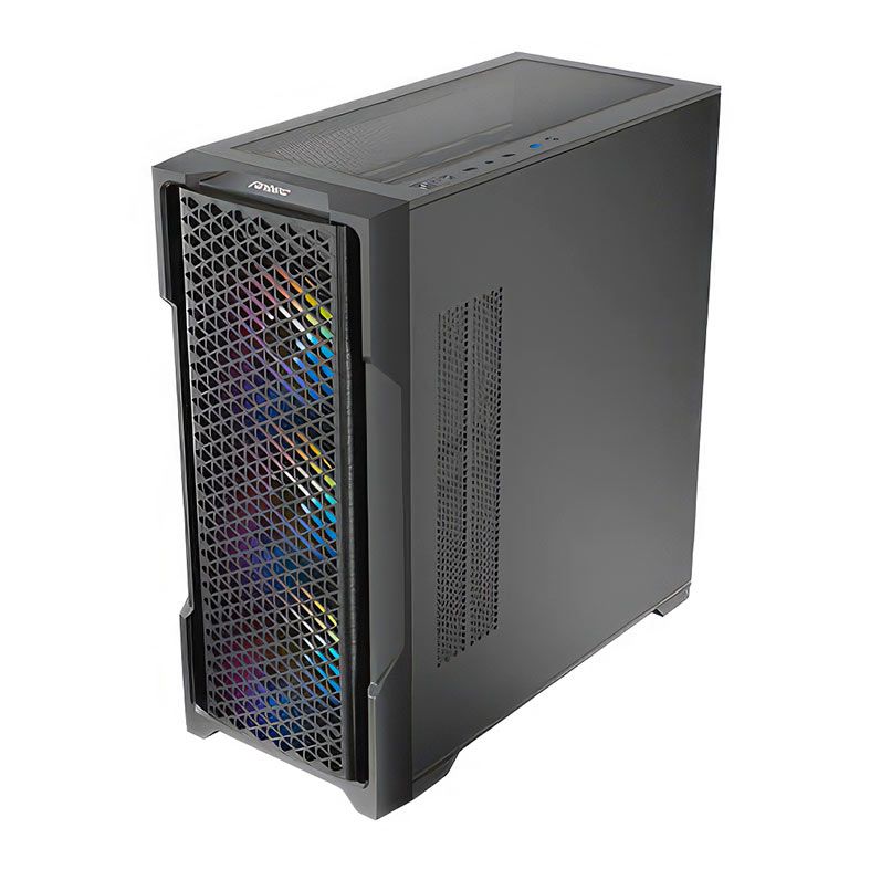 Gabinete Gamer Antec AX90, RGB, Mid-Tower, Lateral de Vidro, Com 4 Fans, Preto, AX90