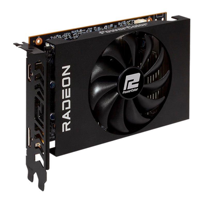 Placa de Video PowerColor Radeon RX 6400 ITX, 4GB, GDDR6, 64-bit, AXRX-6400-4GBD6-DH