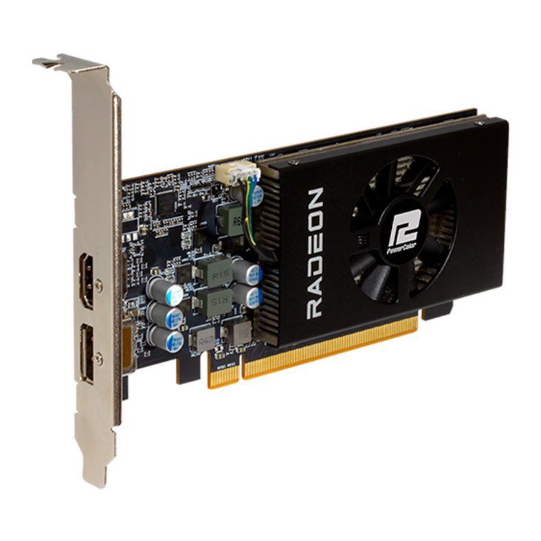 Placa de Video PowerColor Radeon RX 6400 Low Profile, 4GB, GDDR6, 64-bit, AXRX-6400-LP-4GBD6-DH